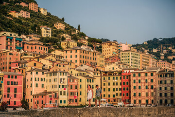 Fototapeta premium View of the old town of Camogli