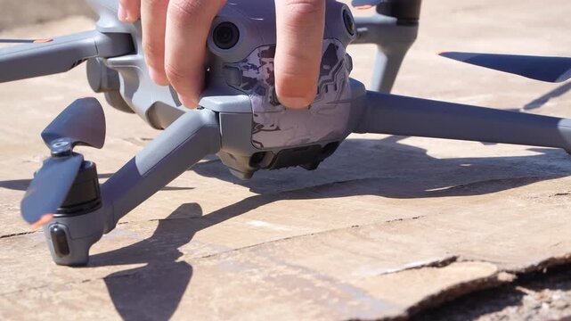 swapping the drone battery