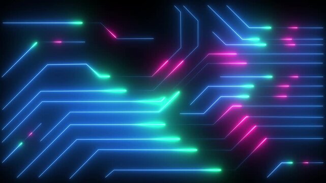 Abstract futuristic digital network with glowing neon connected by lines red lines,Technology vector background