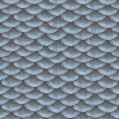 Seamless blue fish scales texture marine aquatic animal skin pattern    © Andriana