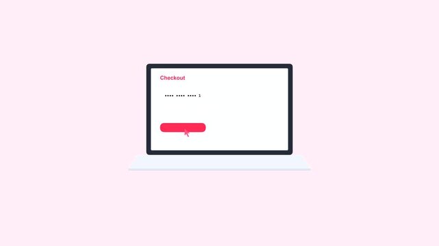 Online checkout process with bank verification on laptop and phone