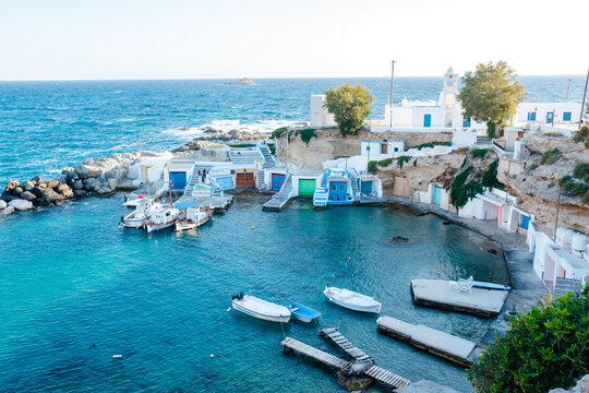 Exploring the tranquil beauty of Mandrakia in Milos, Greece