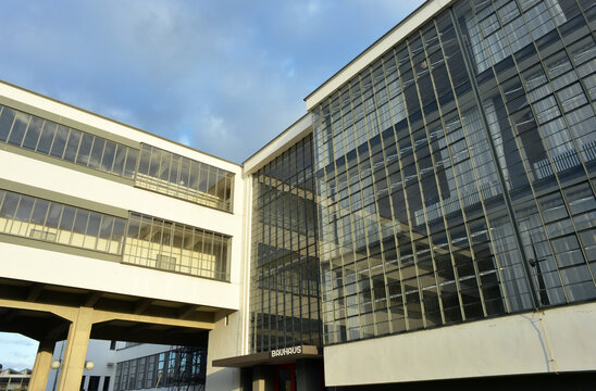 Dessau, Germany, Bauhaus school, main building ensemble