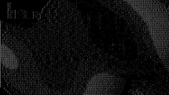 Animated glitch packed with gritty industrial elements, data mosh artifacts, and cyberpunk aesthetics. Perfect for tech-driven visuals and dark atmospheres.