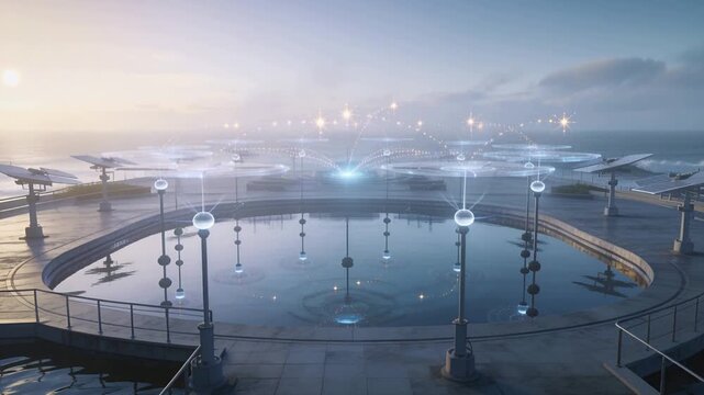 Activating pool holographic network on coastal platform, startup running diagnostics