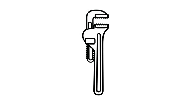 Adjustable pipe wrench tool.