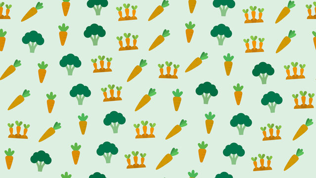 Carrot and Broccoli Pattern