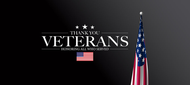 Veterans Day, USA Flag Background