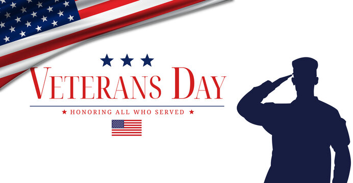 Veterans Day, USA Flag Background