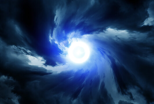 Blurred Swirl in the Clouds