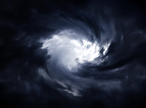 Blurred Swirl in the Clouds