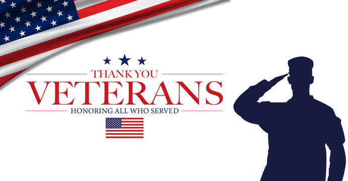 Veterans Day, USA Flag Background