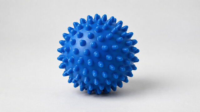 Blue Spiky Massage Therapy Ball for Muscle Recovery