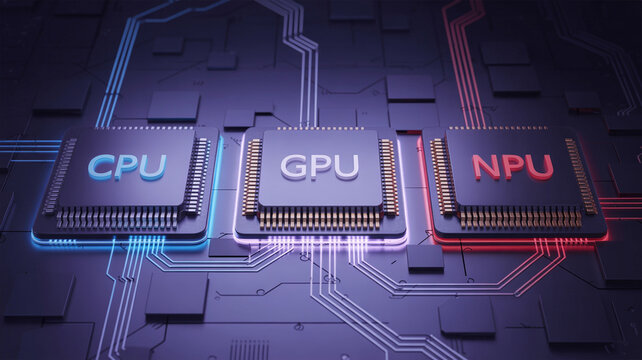 High Performance Computing Processors Architecture Illustration