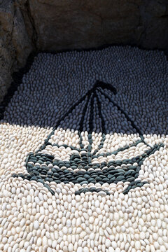 Pebble mosaic.
