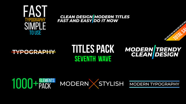 10 animated title sequences	
