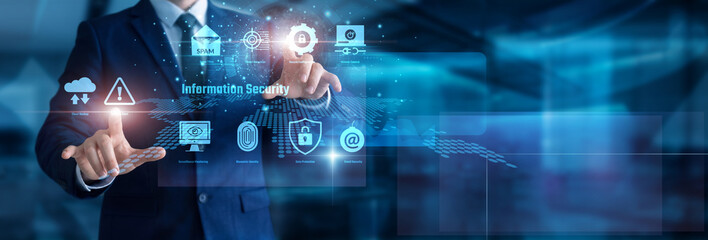 Cybersecurity expert tracking threat signals. Hands touching keyboard fortifying Information Security firewalls. Global defense protocols stopping malicious hackers quickly. Ultimate protection. © Nexus Studio
