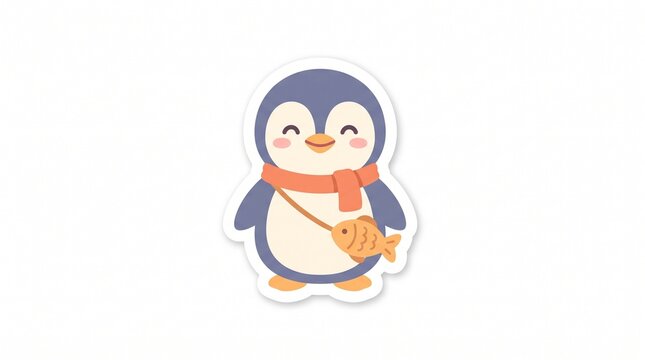 penguin with bag