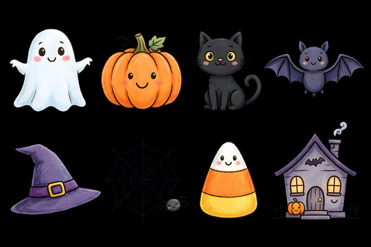 set of halloween icons