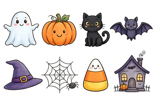 set of halloween icons