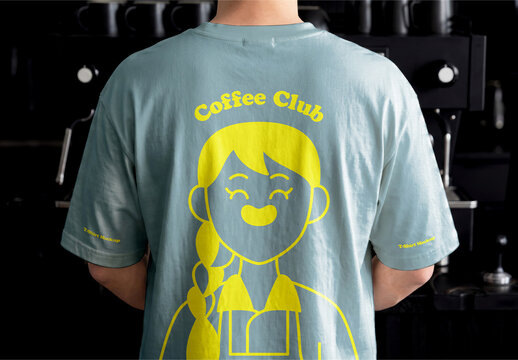 Back T-Shirt Print Mockup