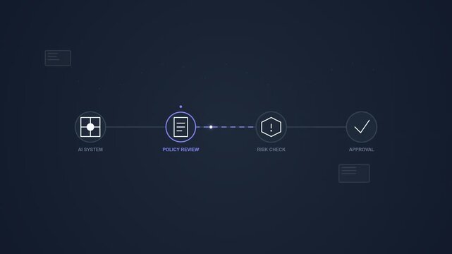 Artificial Intelligence Workflow Process Digital Interface