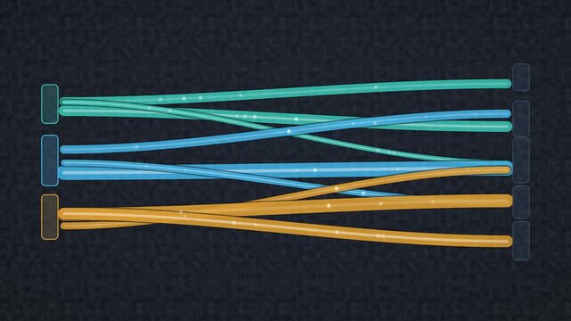 Animated Sankey Flow Diagram Business Motion Graphic