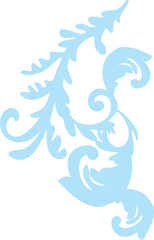 Obraz premium Flourish Baroque Scroll Ornament
