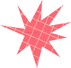 Obraz premium Starburst Scrapbook Paper Cutout