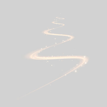 Golden glowing light road with sparkling particles leading into distance for success, journey and future concept	
