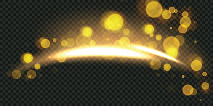 Christmas glowing bokeh confetti and sparkle overlay texture for your design. Stock royalty free vector illustration. PNG	
