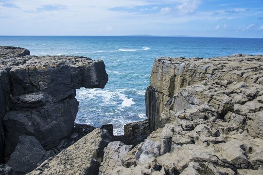 Carst rock formations, Burren, County Clare, Ireland, United Kingdom