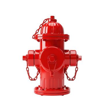 Red fire hydrant standing alone