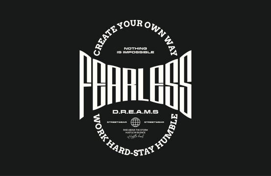 graphic tee streetwear typography motivational quotes concept vector graphic design templates