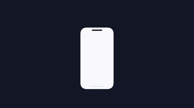 Shopping Bag Icon Animation on a Mobile Phone Interface for E Commerce Digital Retail Apps