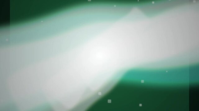 Green Abstract Light Waves, Flowing Emerald Glow, Soft Luminous Curves, Dark Black Background, Atmospheric Light Effect, Cinematic Motion Graphics