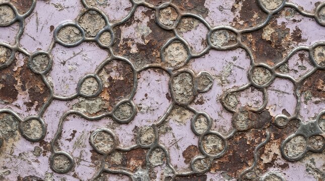 Distressed textured metal pattern background