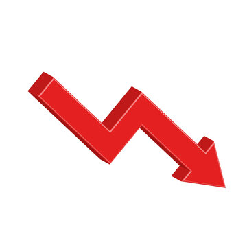 red arrow down