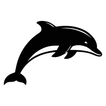 Jumping Dolphin Silhouette