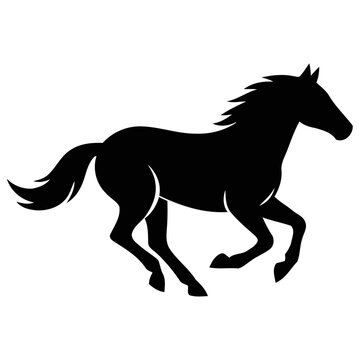 Running Horse Silhouette