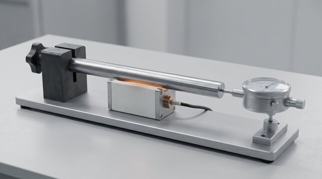 Professional Engineering Load Testing Apparatus with Precision Dial Indicator for Linear Motion Analysis in Laboratory