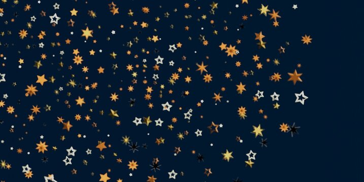 Festive background with shimmering stars, perfect for celebrations and holidays.