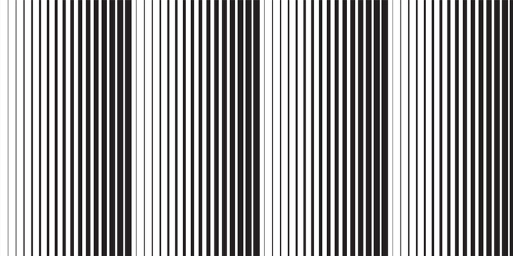 Abstract modern thin vanishing line black gradient texture on white background