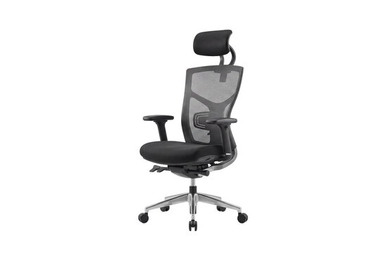 Black office chair.