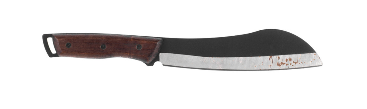 Kitchen cleaver isolated on a white background