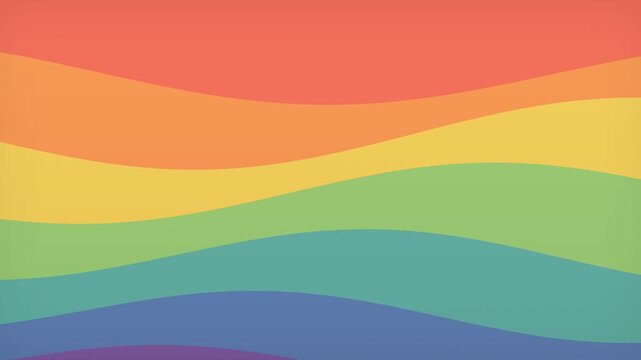Rainbow Wave Motion Background Vibrant Lgbt Pride Abstract