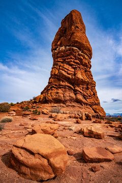 Balanced rock in the Arches national Park, Utah, USA