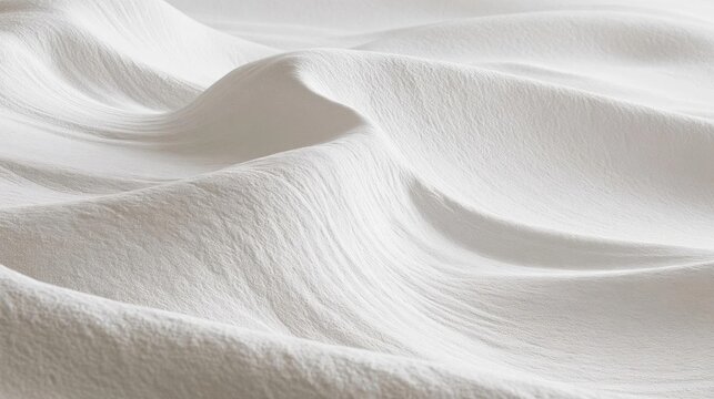 Close-up of a white fabric with a smooth and elegant texture. the fabric appears to be made of a soft, silky material and has a subtle sheen to it.