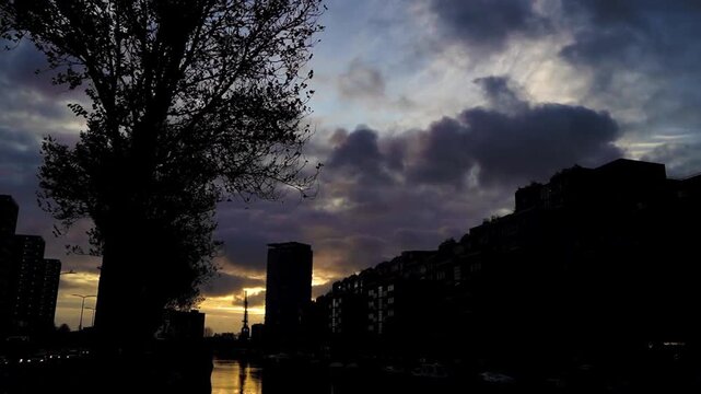 atardecer la haya holanda