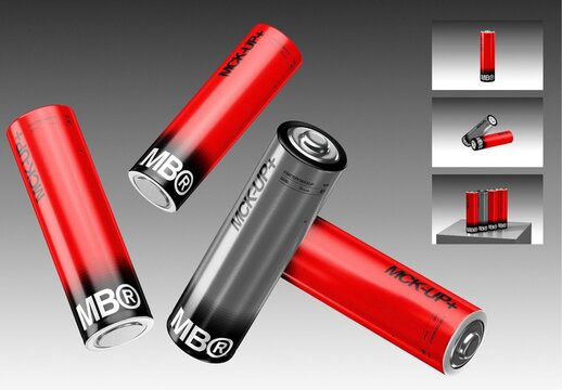 AA Battery Mockup
